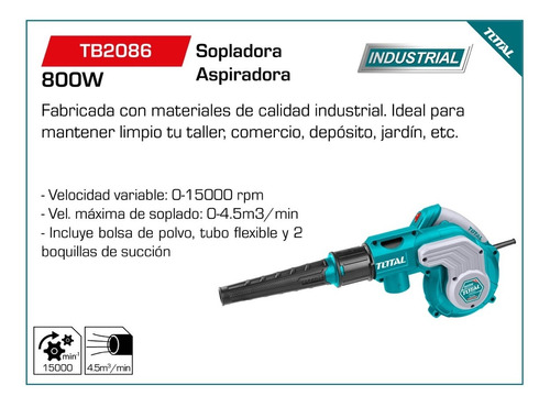 Soplador/Aspirador 800W