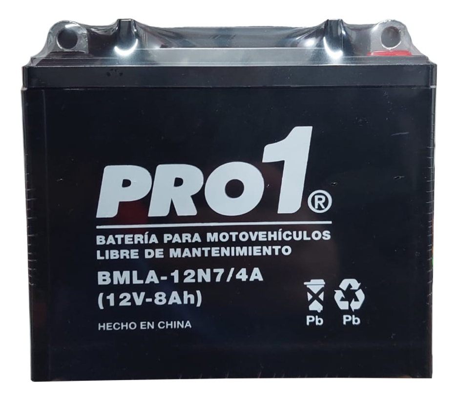 Bateria Moto pro1 12v 8ah 12n7-4b Yb7-a - Surbat Digital